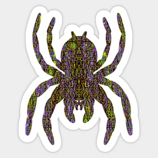 Cross Hatching Tarantula V2 Sticker